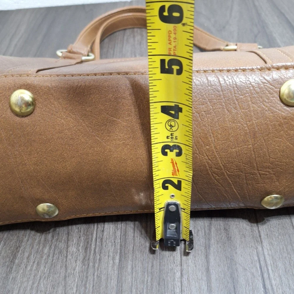Ambassador Design Satchel Bag Women's Medium Brown Organizer Vintage Excellent